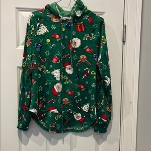 No Boundaries Green Holiday Hoodie